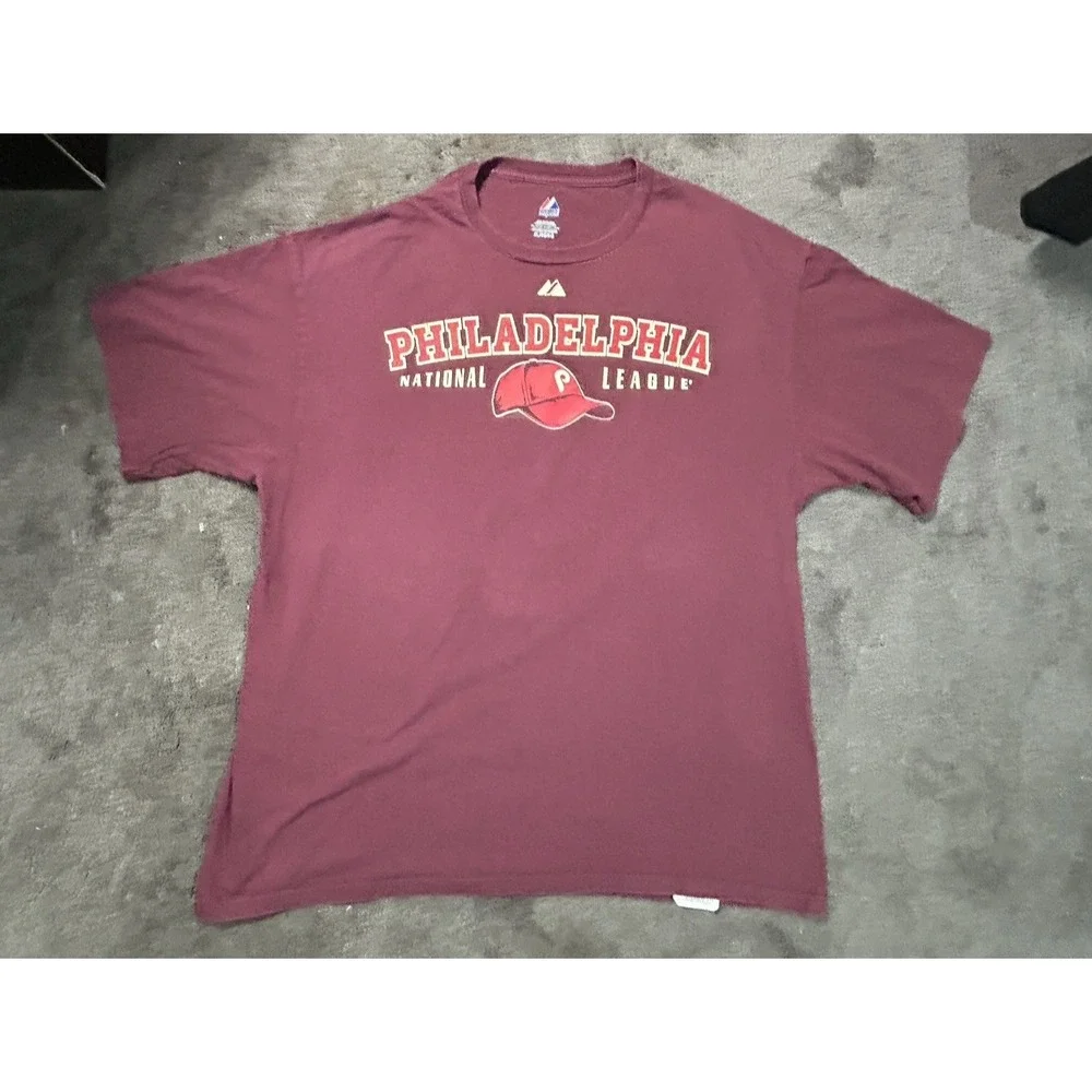 Philadelphia Phillies Tee Double Sided PhillieLEGACY Graphic Vibrant Majestic XL